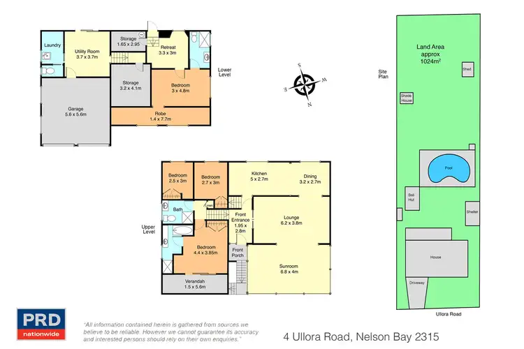 Floorplan of Homely house listing, 4 Ullora Road, Nelson Bay NSW 2315