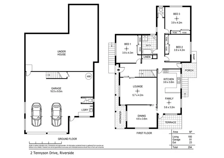 Floorplan of Homely house listing, 2 Tennyson Drive, Riverside TAS 7250