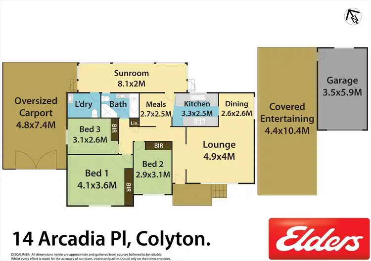 Floorplan of Homely house listing, 14 Arcadia Place, Colyton NSW 2760