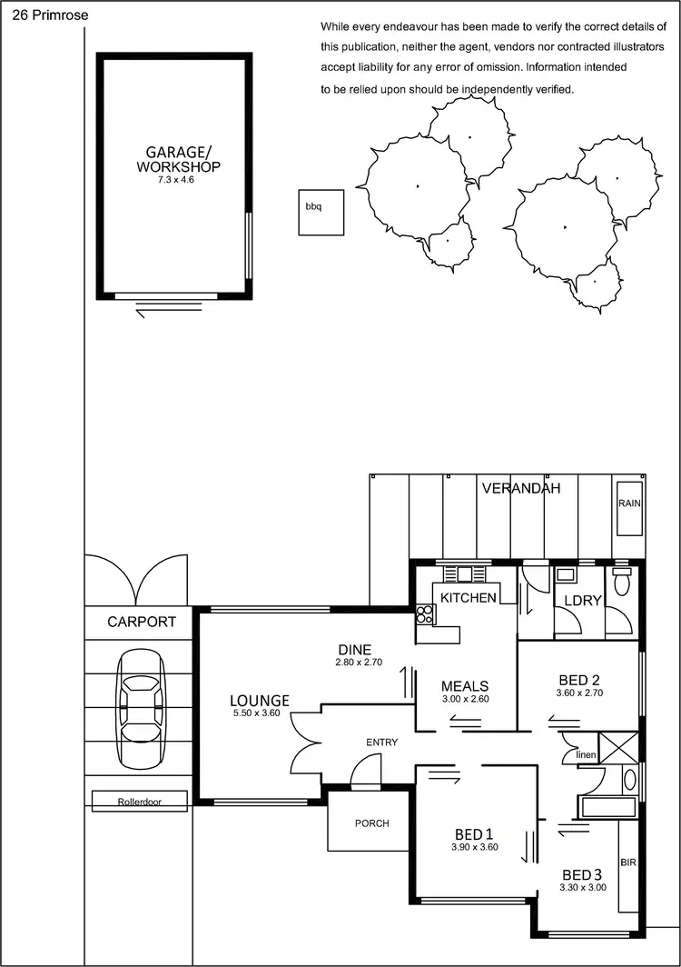 Floorplan of Homely house listing, 26 Primrose Avenue, Paradise SA 5075