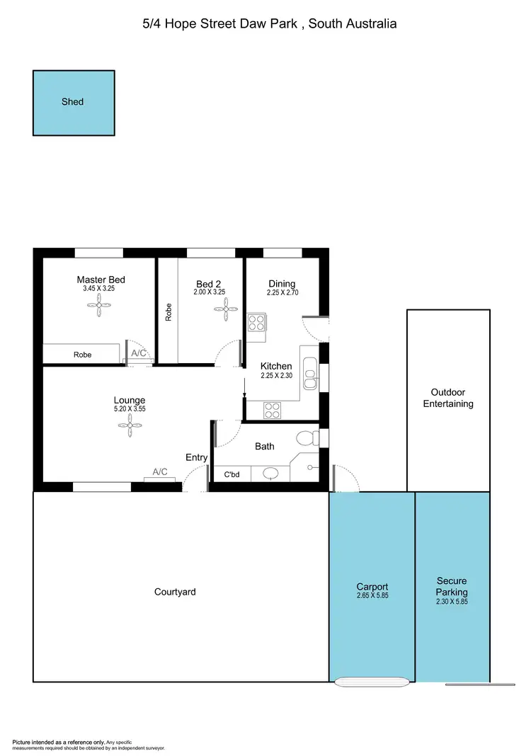 Floorplan of Homely unit listing, 5/4 Hope Street, Daw Park SA 5041