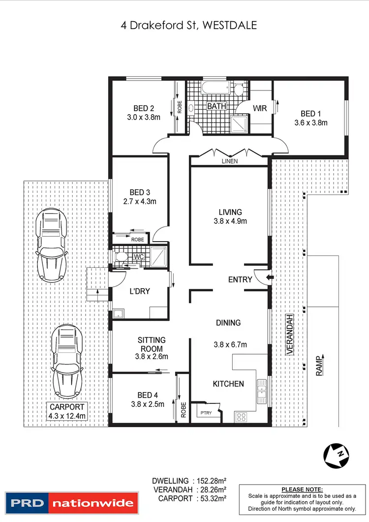 Floorplan of Homely house listing, 4 Drakeford Street, Tamworth NSW 2340