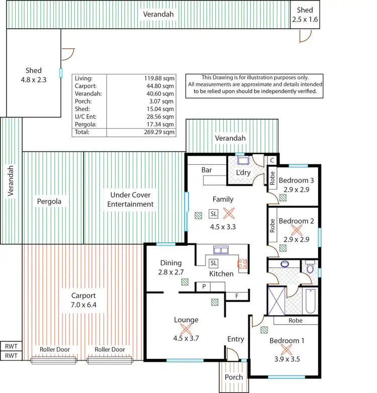Floorplan of Homely house listing, 56 Kanimbla Crescent, Craigmore SA 5114