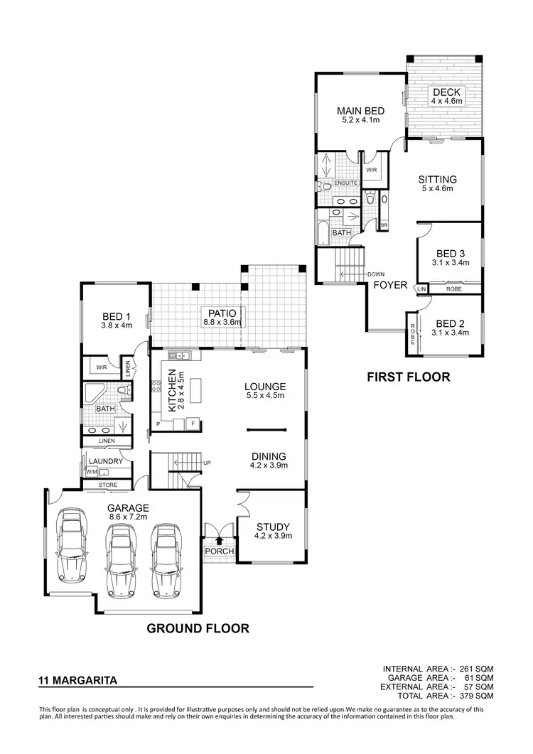 Floorplan of Homely house listing, 11 Margarita Court, Bushland Beach QLD 4818