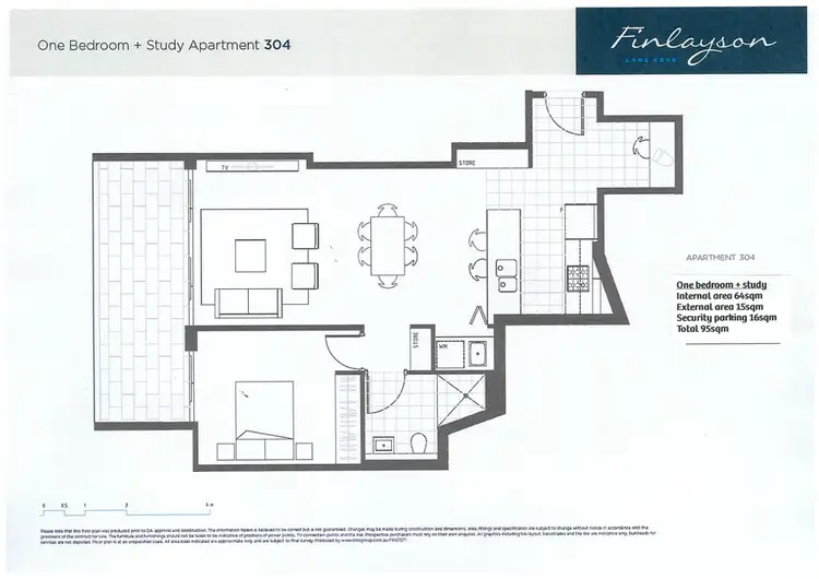 Floorplan of Homely apartment listing, 304/17-21 Finlayson Street, Lane Cove NSW 2066