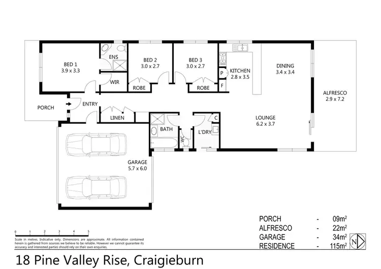Floorplan of Homely house listing, 18 Pine Valley Rise, Craigieburn VIC 3064