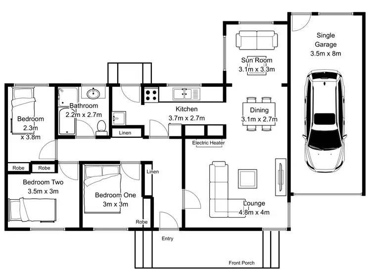 Floorplan of Homely house listing, 5 Veronica Crescent, Norwood TAS 7250