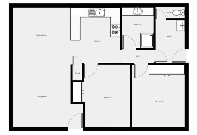 Floorplan of Homely house listing, 2/2 West Road, Buronga NSW 2739