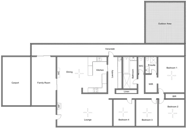 Floorplan of Homely house listing, 48 Albert Parade, Bordertown SA 5268