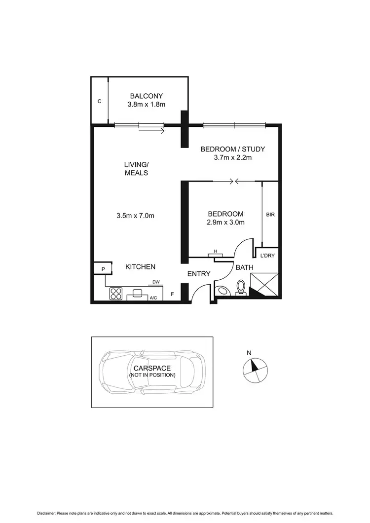 Floorplan of Homely apartment listing, 507/2 Albert Road, South Melbourne VIC 3205