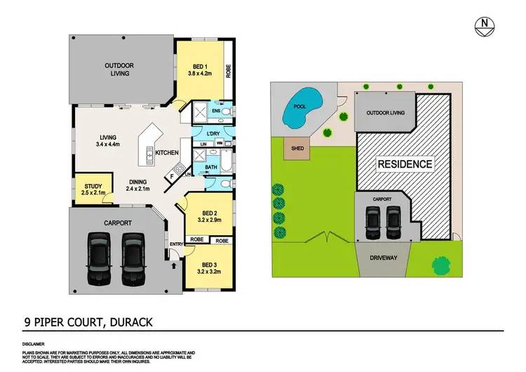 Floorplan of Homely house listing, 9 Piper Court, Durack NT 830