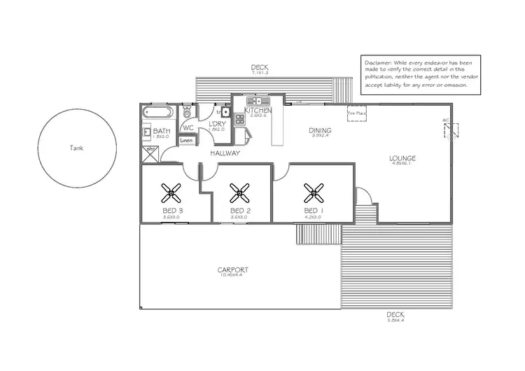 Floorplan of Homely house listing, 143-149 Cockatoo Road, Boston SA 5607