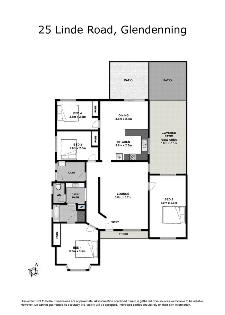 Floorplan of Homely house listing, 25 Linde Road, Glendenning NSW 2761