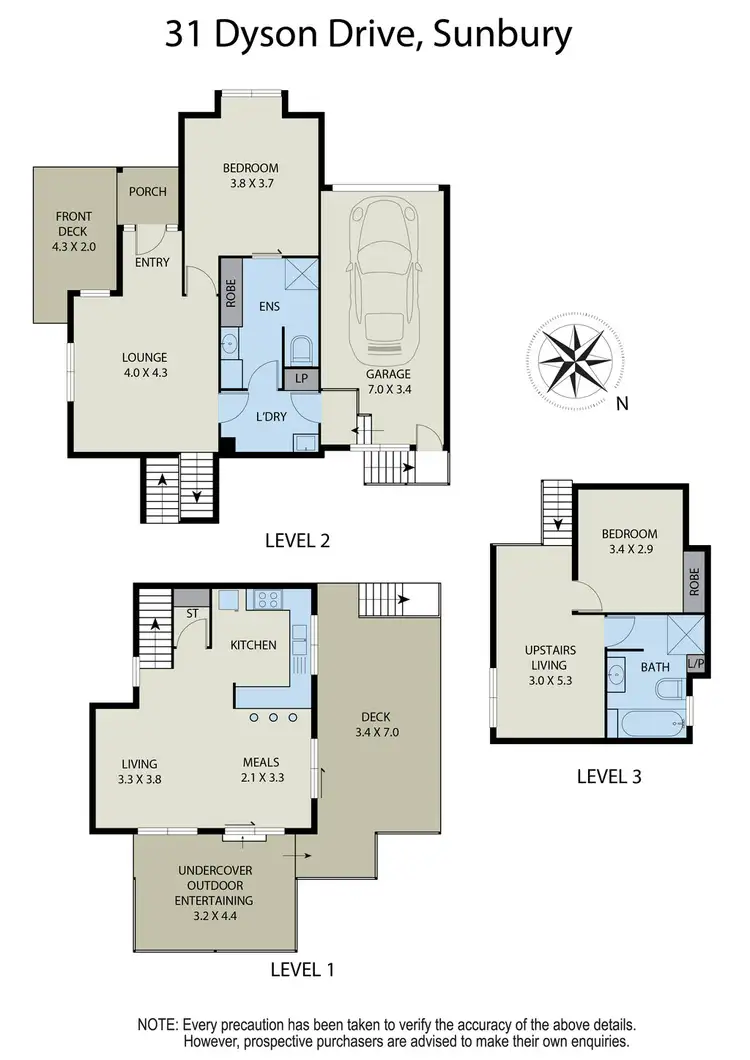 Floorplan of Homely house listing, 31 Dyson Drive, Sunbury VIC 3429