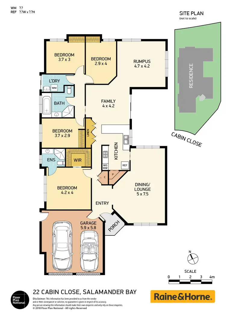 Floorplan of Homely house listing, 22 Cabin Close, Salamander Bay NSW 2317