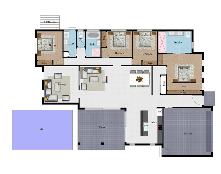 Floorplan of Homely house listing, 7 Beach Oak Drive, Mount Low QLD 4818