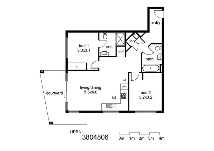 Floorplan of Homely unit listing, Address available on request