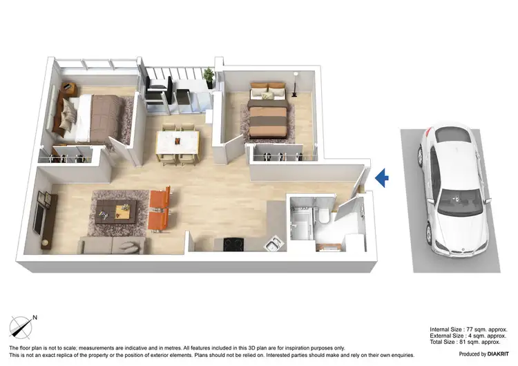 Floorplan of Homely apartment listing, 207/118 Dudley Street, West Melbourne VIC 3003