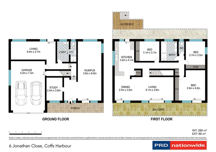 Floorplan of Homely house listing, 6 Jonathan Close, Coffs Harbour NSW 2450