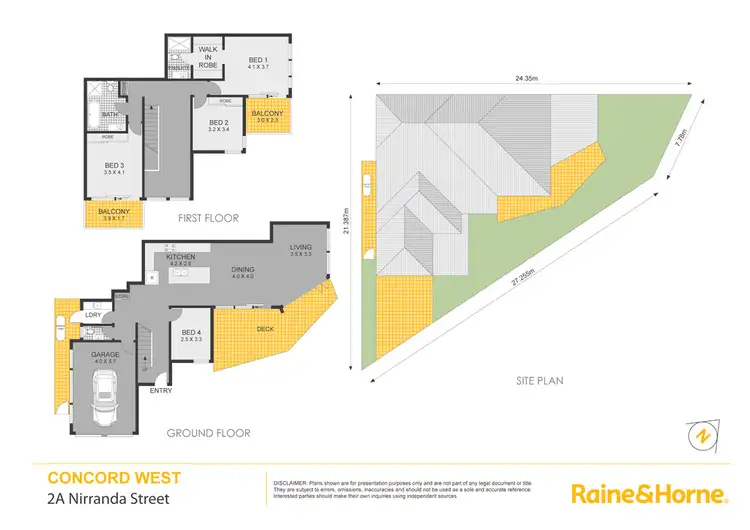 Floorplan of Homely semi-detached listing, 2a Nirranda Street, Concord West NSW 2138