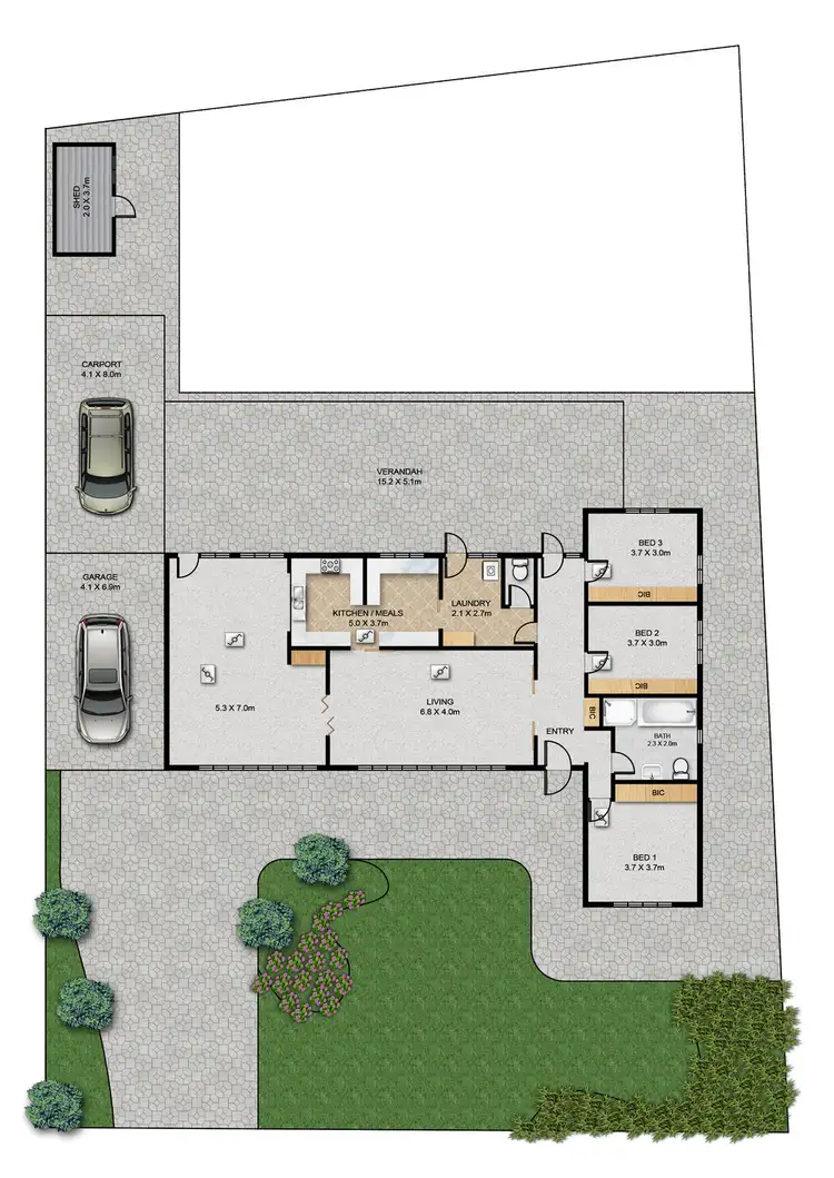 Floorplan of Homely house listing, 47 Riverside Drive, Fulham SA 5024