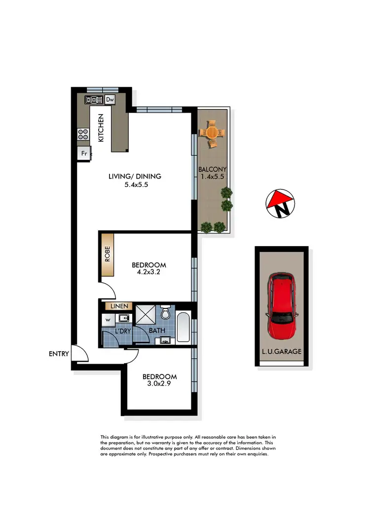 Floorplan of Homely apartment listing, 7/9-11 Queens Avenue, Rushcutters Bay NSW 2011