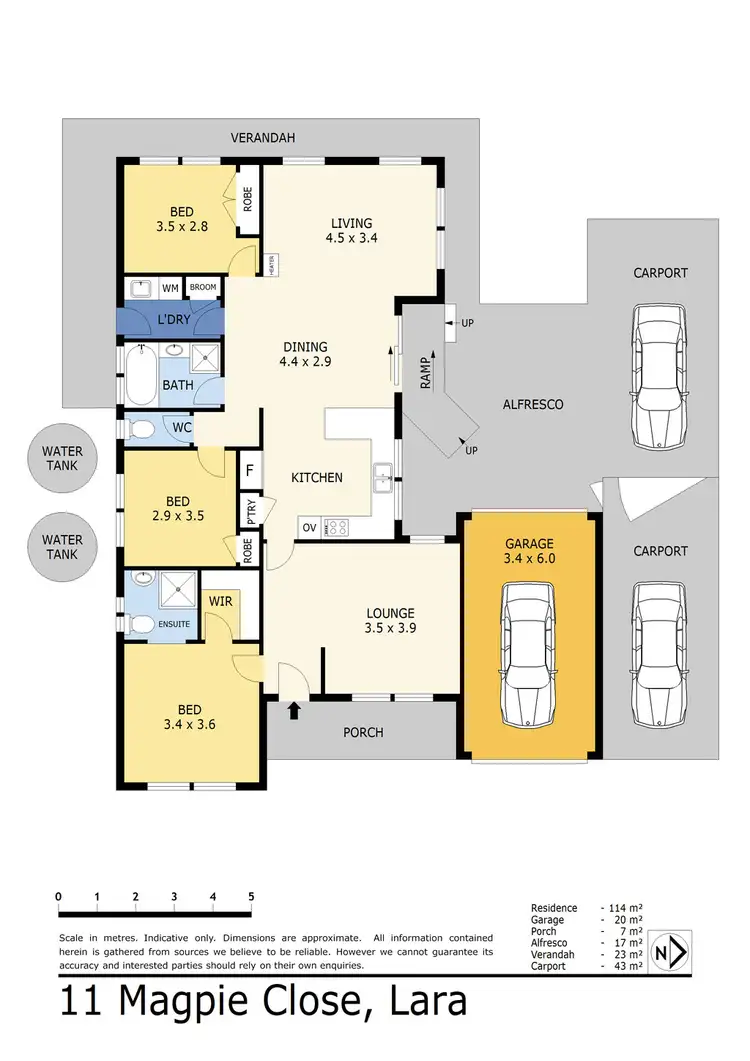 Floorplan of Homely house listing, 11 Magpie Close, Lara VIC 3212