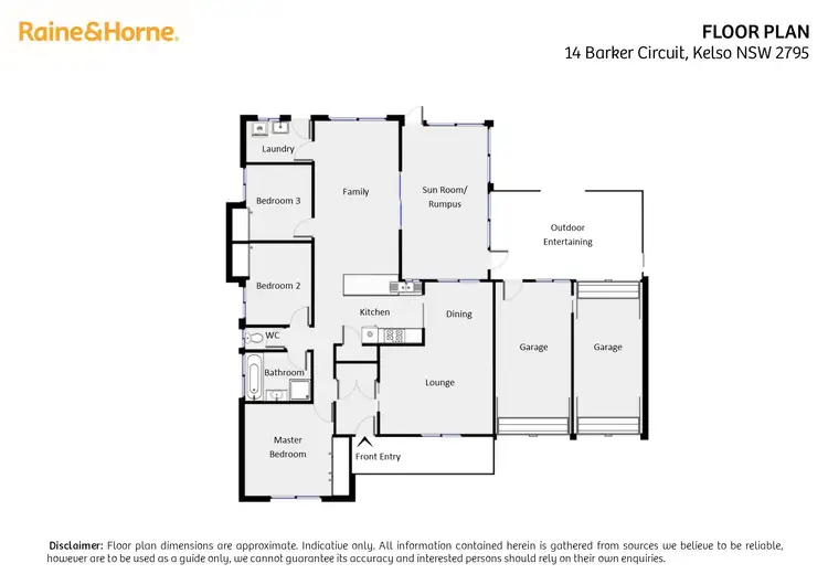 Floorplan of Homely house listing, 14 Barker Circuit, Kelso NSW 2795