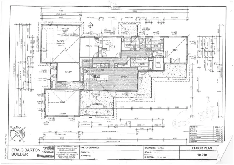 Floorplan of Homely house listing, 3 Caddy Court, West Wodonga VIC 3690