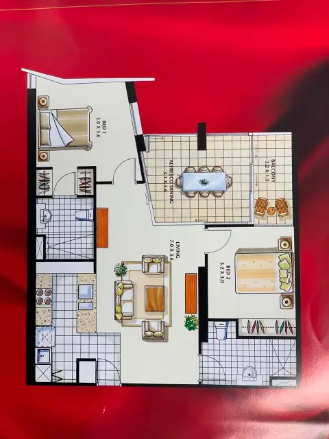 Floorplan of Homely apartment listing, 2808/108 Albert Street, Brisbane City QLD 4000