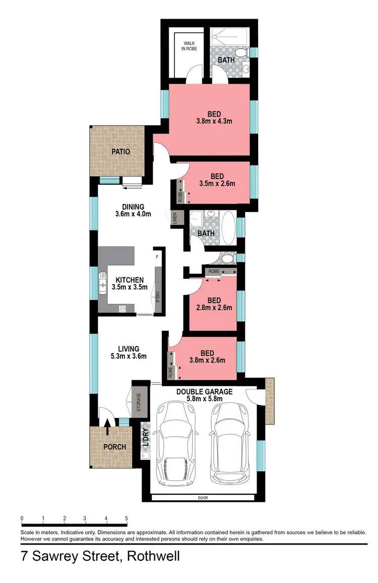 Floorplan of Homely house listing, 7 Sawrey Street, Rothwell QLD 4022