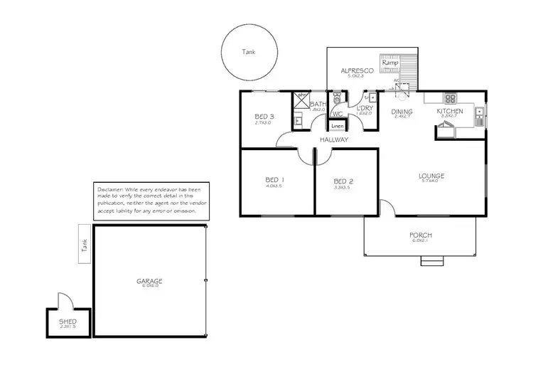 Floorplan of Homely house listing, 21 Grantala Road, Port Lincoln SA 5606