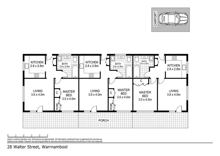 Floorplan of Homely house listing, 28 Walter Crescent, Warrnambool VIC 3280