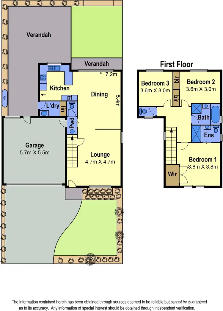 Floorplan of Homely townhouse listing, 1/15 Greenhills Road, Bundoora VIC 3083