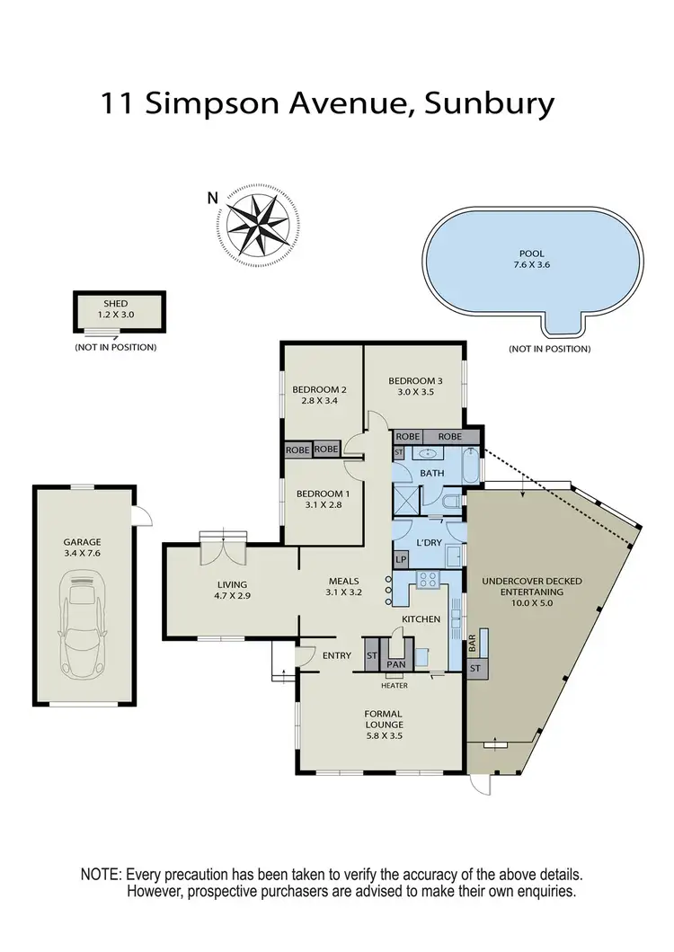 Floorplan of Homely house listing, 11 Simpson Avenue, Sunbury VIC 3429