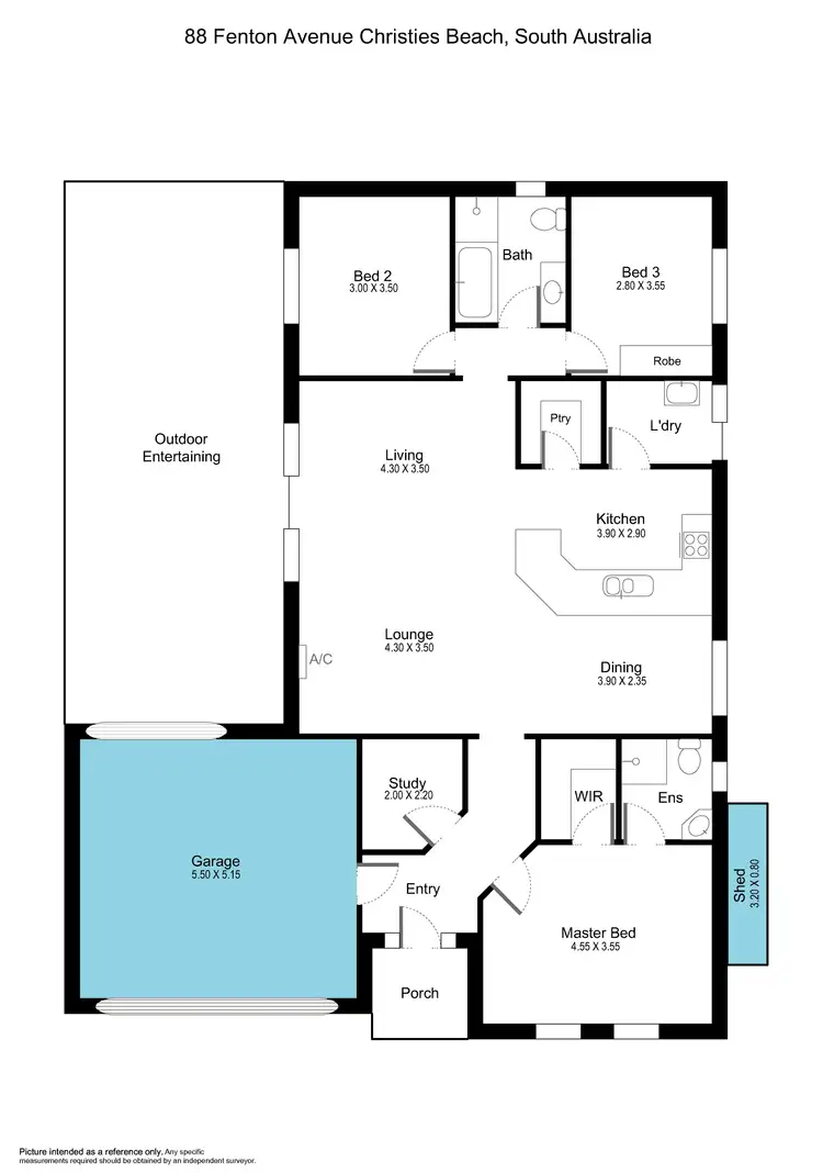 Floorplan of Homely house listing, 88 Fenton Avenue, Christies Beach SA 5165
