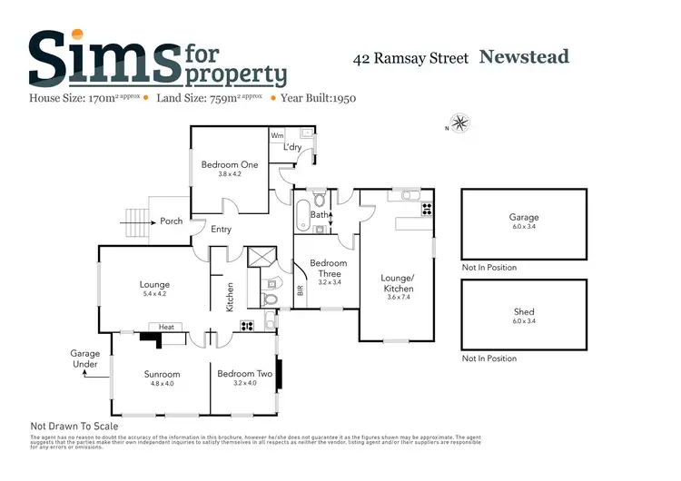 Floorplan of Homely house listing, 42 Ramsay Street, Newstead TAS 7250