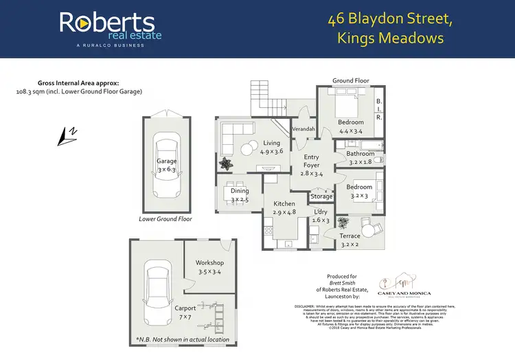 Floorplan of Homely house listing, 46 Blaydon Street, Kings Meadows TAS 7249