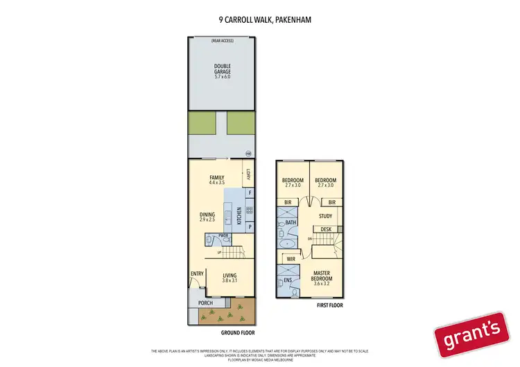 Floorplan of Homely townhouse listing, 9 Carroll Walk, Pakenham VIC 3810