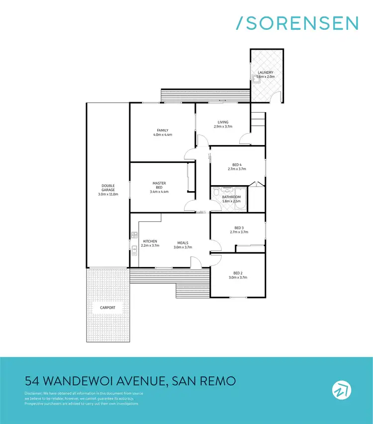 Floorplan of Homely house listing, 54 Wandewoi Avenue, San Remo NSW 2262