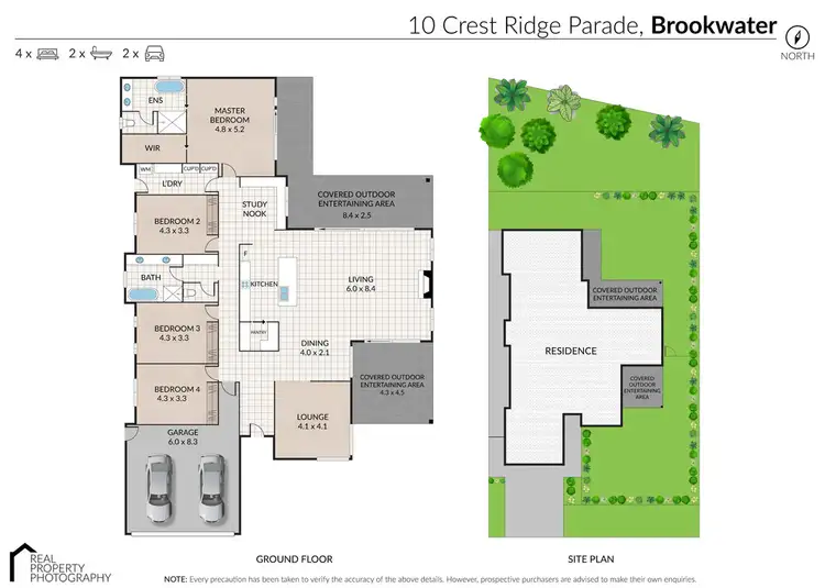 Floorplan of Homely house listing, 10 Crest Ridge Parade, Brookwater QLD 4300