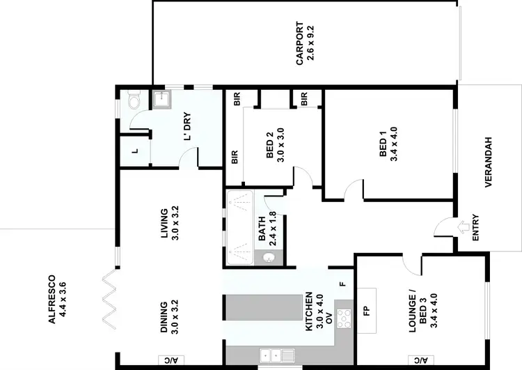 Floorplan of Homely house listing, 16 Vista Street, Kensington WA 6151