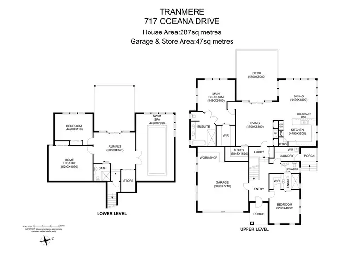Floorplan of Homely house listing, 717 Oceana Drive, Tranmere TAS 7018