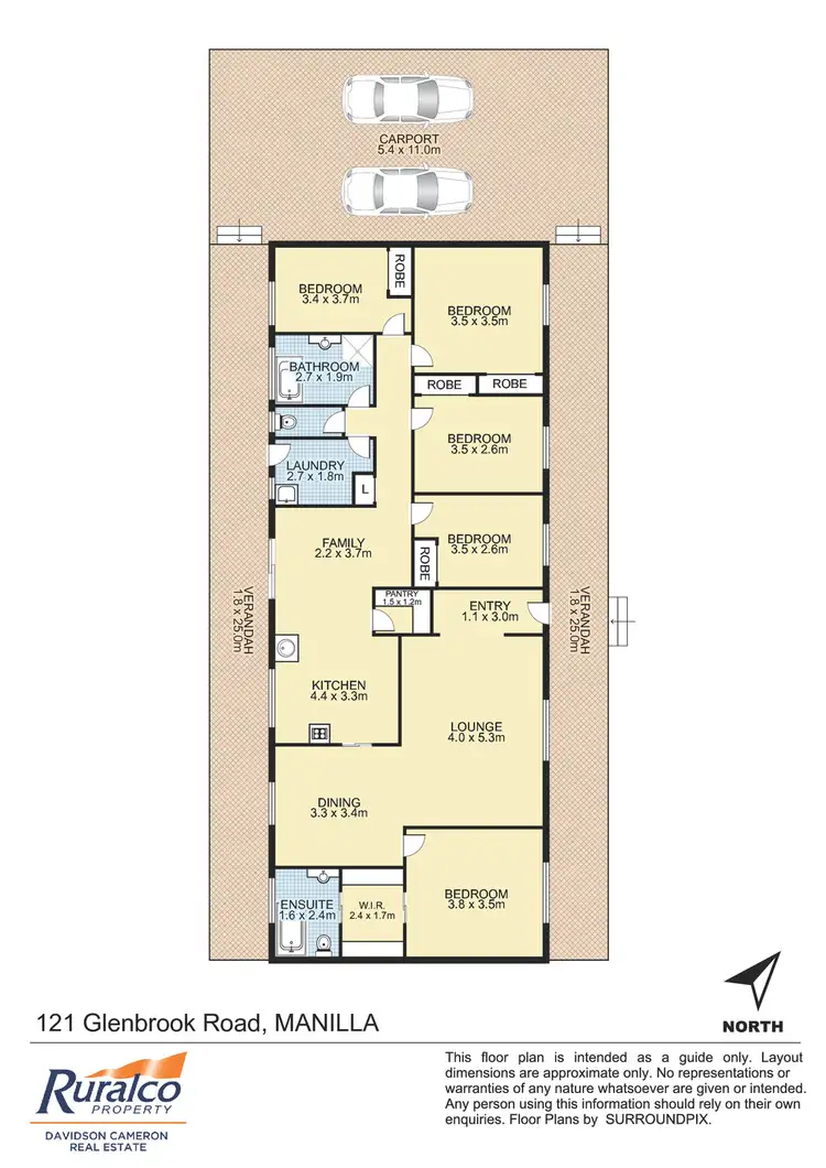 Floorplan of Homely house listing, 121 Glenbrook Road, Manilla NSW 2346