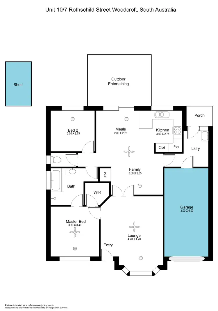 Floorplan of Homely house listing, 10-7 Rothschild Street, Woodcroft SA 5162