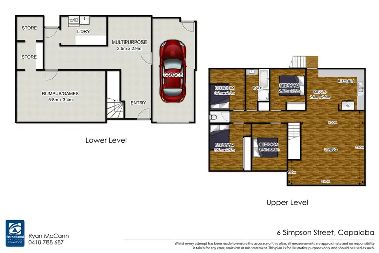 Floorplan of Homely house listing, 6 Simpson Street, Capalaba QLD 4157