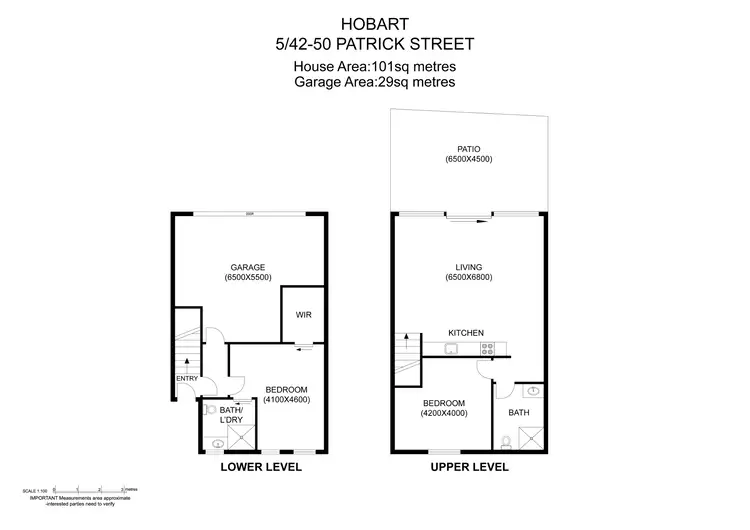 Floorplan of Homely apartment listing, 5/42-50 Patrick Street, Hobart TAS 7000