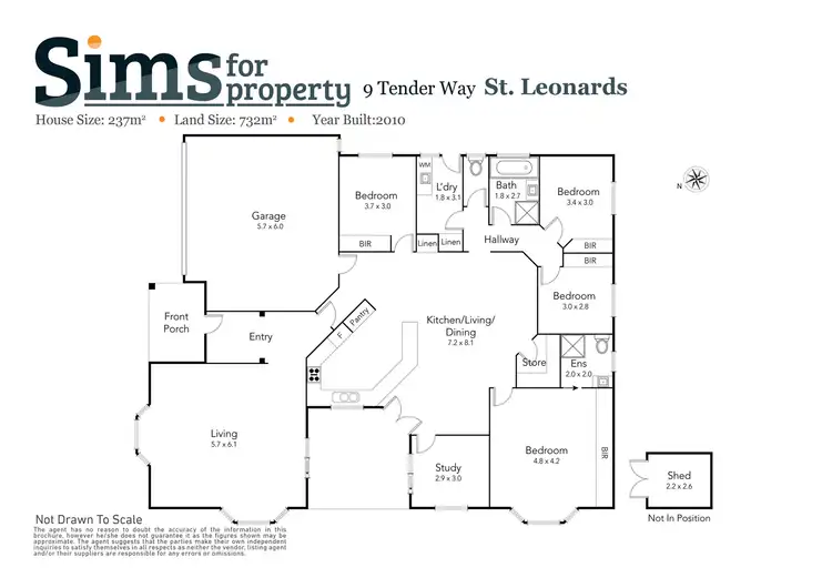 Floorplan of Homely house listing, 9 Tender Way, St Leonards TAS 7250