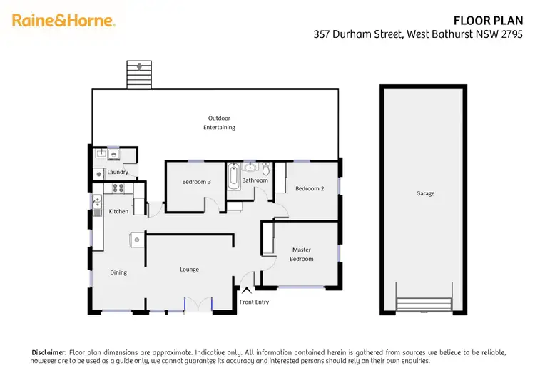 Floorplan of Homely house listing, 357 Durham Street, West Bathurst NSW 2795