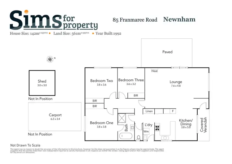 Floorplan of Homely house listing, 85 Franmaree Road, Newnham TAS 7248